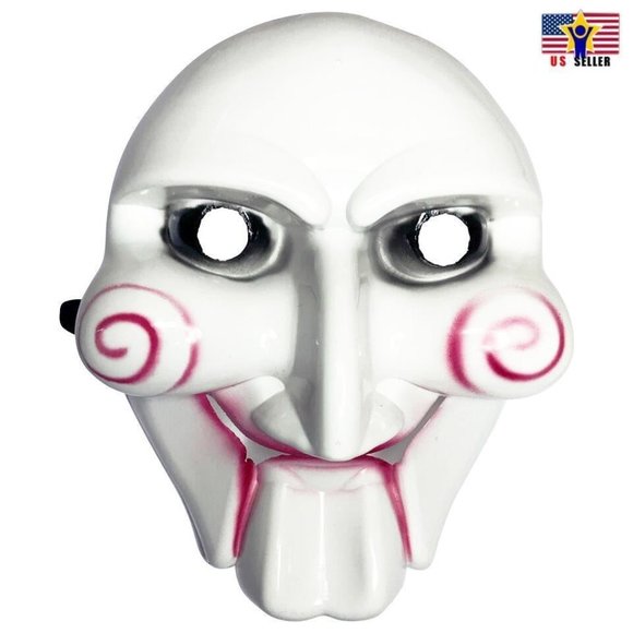 Jigsaw Saw Billy Puppet Face Mask Halloween Cosplay Guy Costume Prop Mas… - Picture 1 of 5